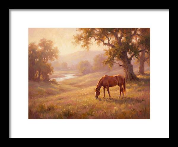 Horse In Tranquil Landscape