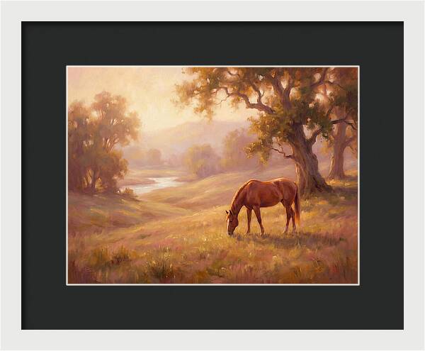 Horse In Tranquil Landscape
