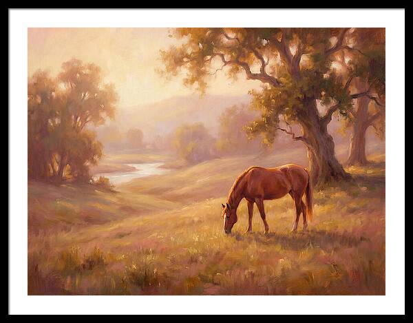 Horse In Tranquil Landscape