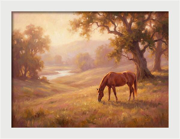 Horse In Tranquil Landscape