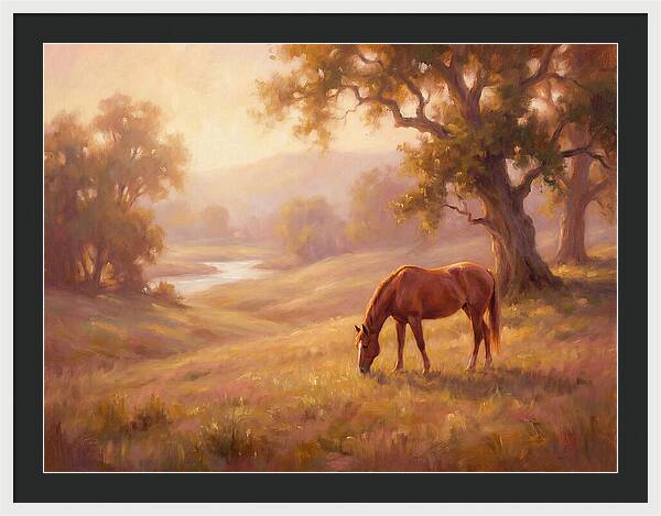 Horse In Tranquil Landscape