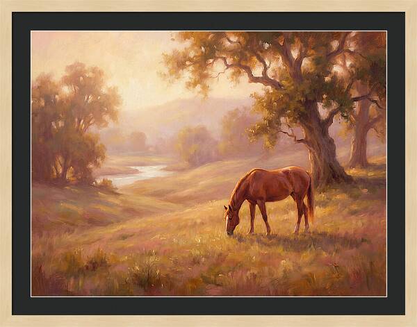 Horse In Tranquil Landscape