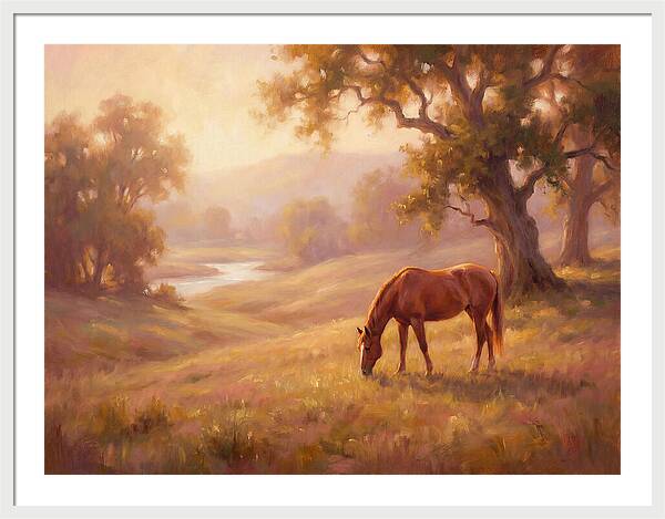 Horse In Tranquil Landscape