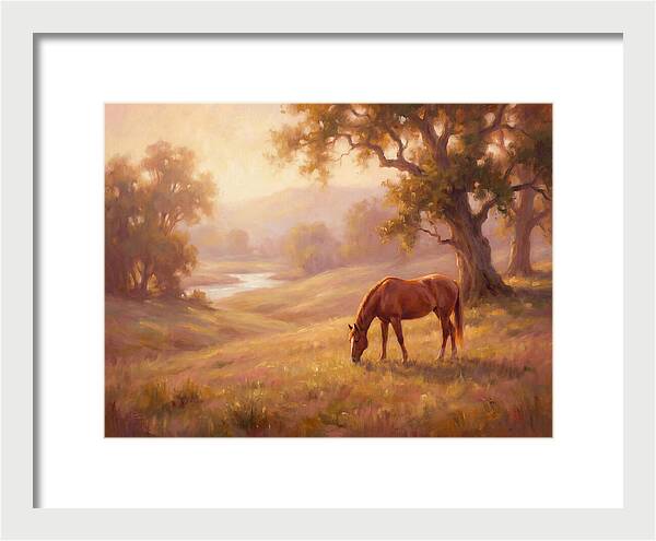 Horse In Tranquil Landscape