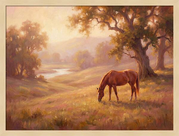 Horse In Tranquil Landscape