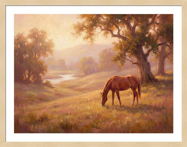 Horse In Tranquil Landscape