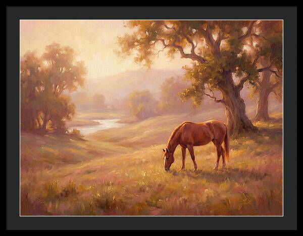 Horse In Tranquil Landscape