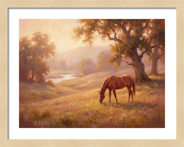Horse In Tranquil Landscape
