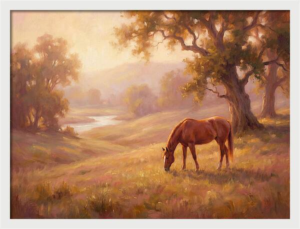 Horse In Tranquil Landscape