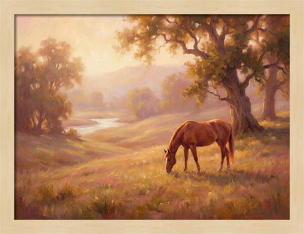 Horse In Tranquil Landscape
