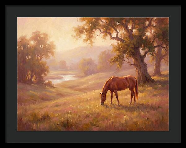 Horse In Tranquil Landscape