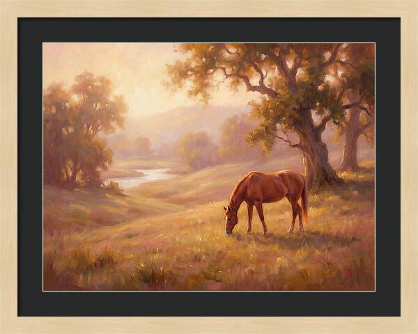 Horse In Tranquil Landscape