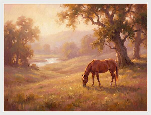 Horse In Tranquil Landscape