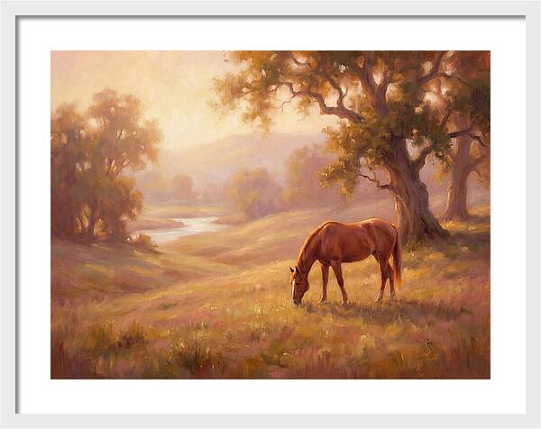 Horse In Tranquil Landscape