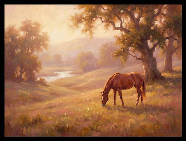 Horse In Tranquil Landscape