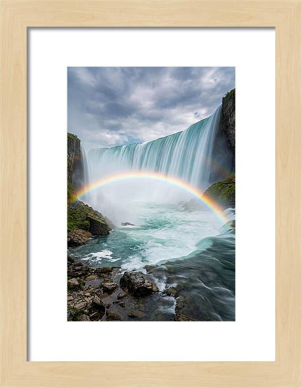 Horseshoe Falls Under Rainbow