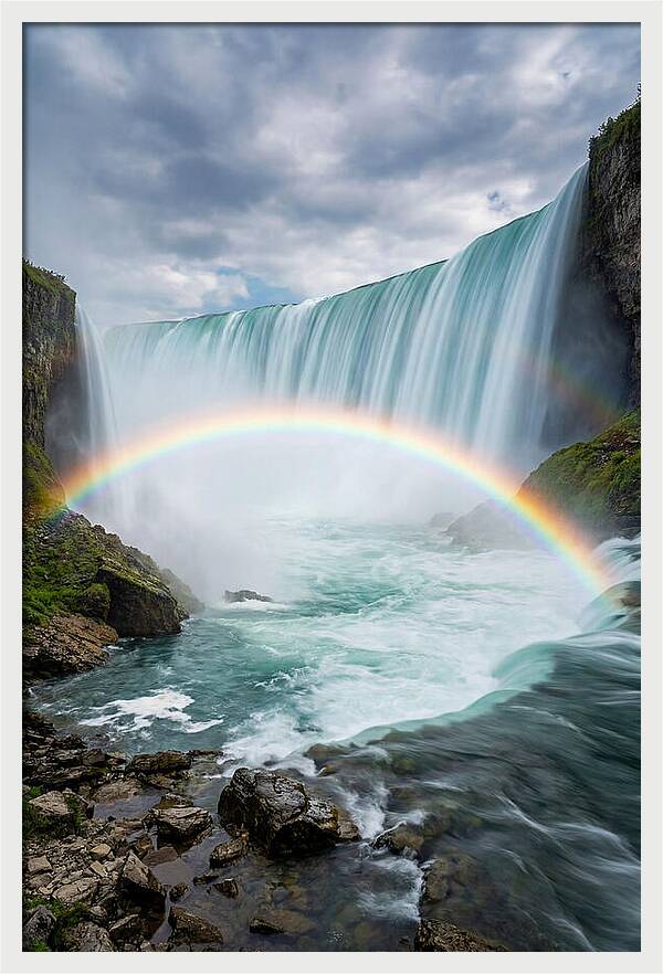 Horseshoe Falls Under Rainbow