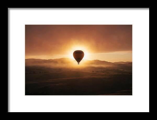 Hot Air Balloon At Dawn