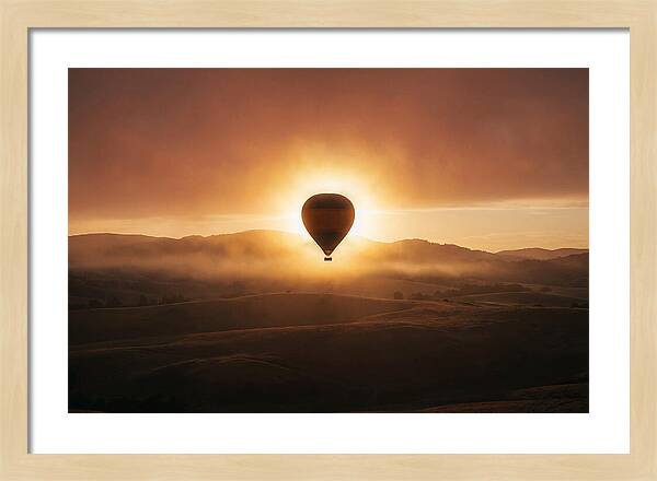 Hot Air Balloon At Dawn