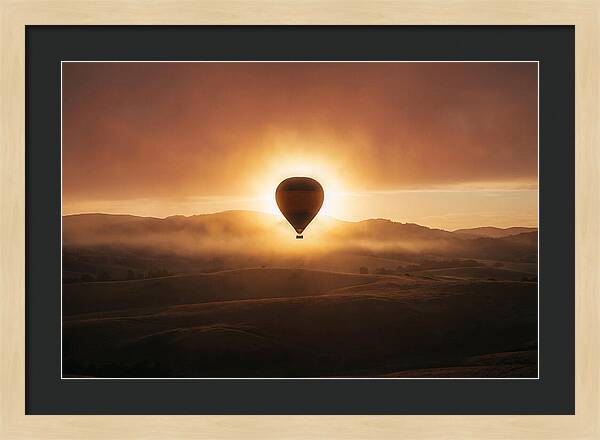 Hot Air Balloon At Dawn