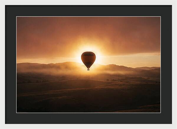 Hot Air Balloon At Dawn