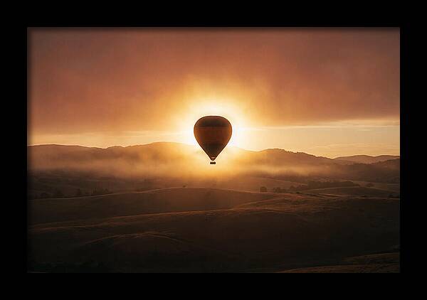 Hot Air Balloon At Dawn
