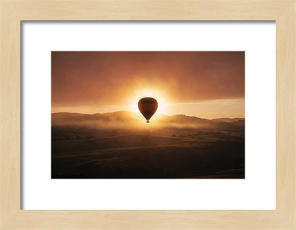 Hot Air Balloon At Dawn