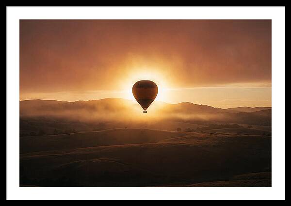 Hot Air Balloon At Dawn