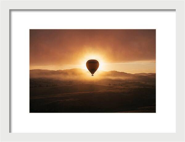 Hot Air Balloon At Dawn