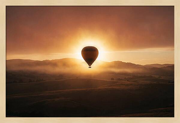 Hot Air Balloon At Dawn