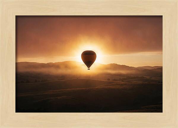 Hot Air Balloon At Dawn