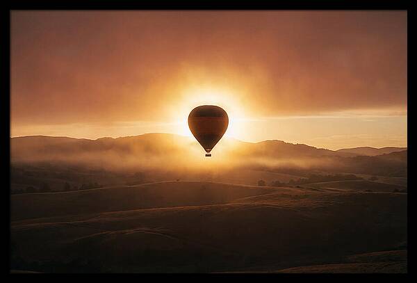 Hot Air Balloon At Dawn