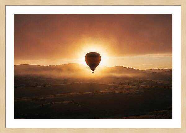 Hot Air Balloon At Dawn