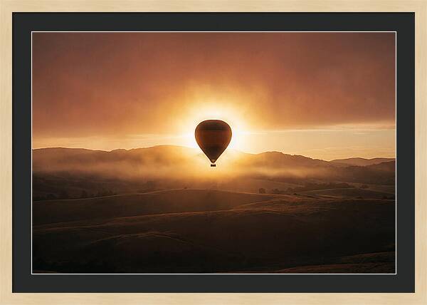 Hot Air Balloon At Dawn