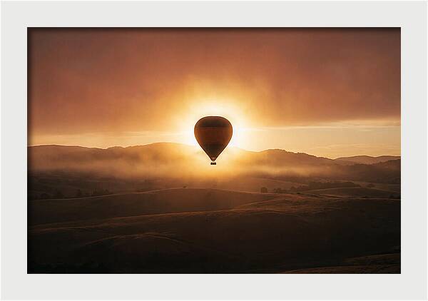 Hot Air Balloon At Dawn