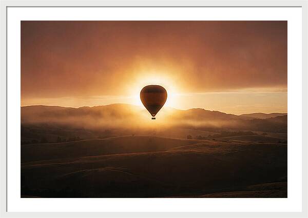 Hot Air Balloon At Dawn