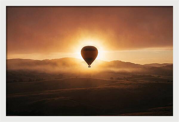 Hot Air Balloon At Dawn