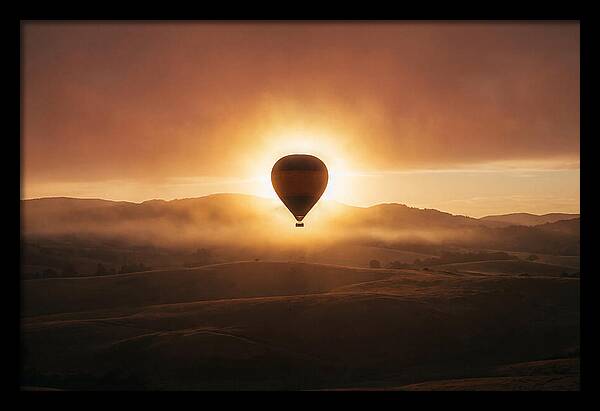 Hot Air Balloon At Dawn