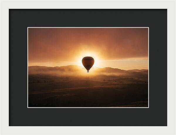 Hot Air Balloon At Dawn
