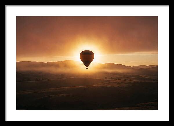Hot Air Balloon At Dawn