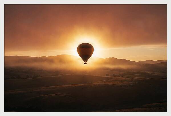 Hot Air Balloon At Dawn