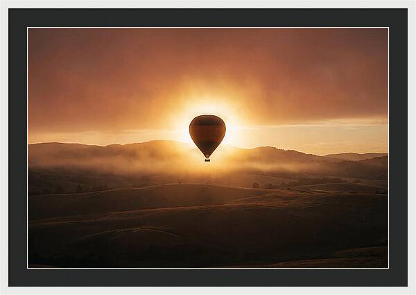 Hot Air Balloon At Dawn