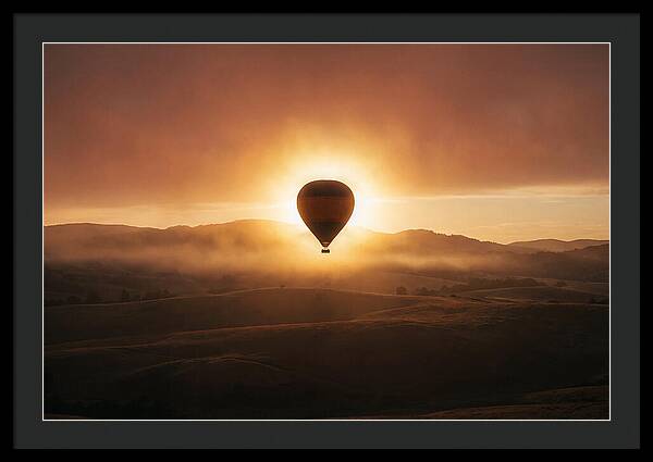 Hot Air Balloon At Dawn
