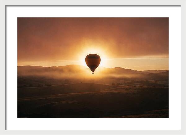Hot Air Balloon At Dawn