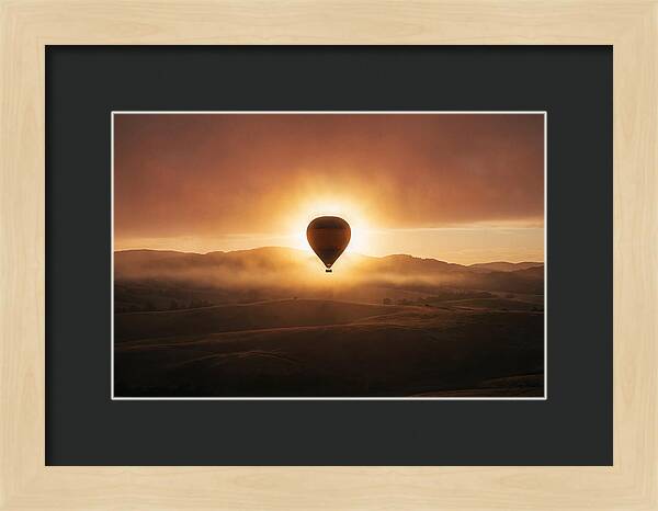 Hot Air Balloon At Dawn