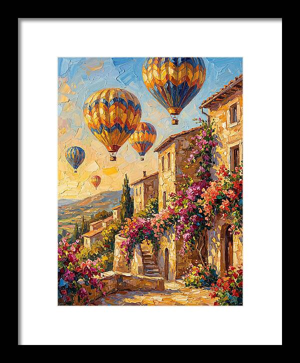 Hot Air Balloon Festival Over Mediterranean