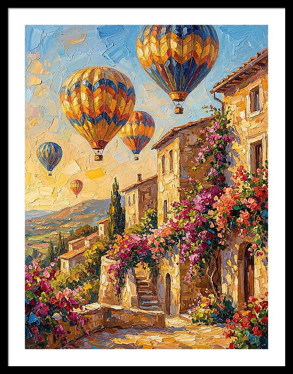 Hot Air Balloon Festival Over Mediterranean