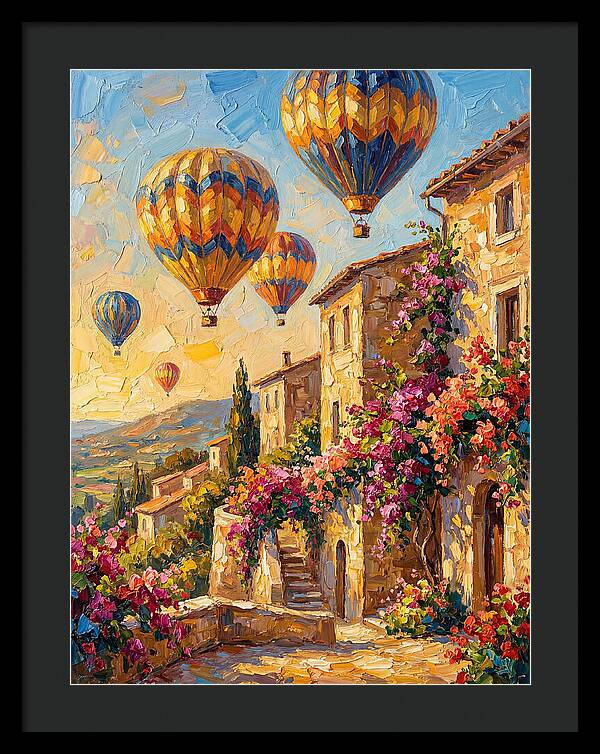 Hot Air Balloon Festival Over Mediterranean