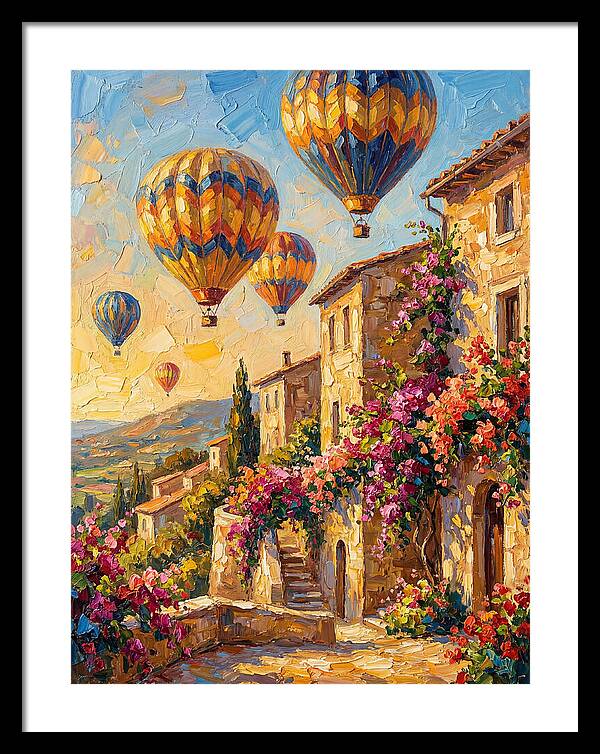 Hot Air Balloon Festival Over Mediterranean