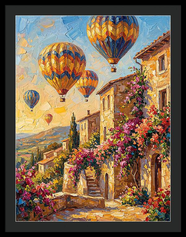 Hot Air Balloon Festival Over Mediterranean